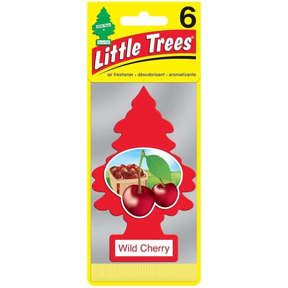 Little Trees U6P60311 Car Air Freshener Wild Cherry Scent - 6 Trees per Package Little Trees U6P60311 Car Air Freshener Wild Cherry Scent - 6 Trees per Package