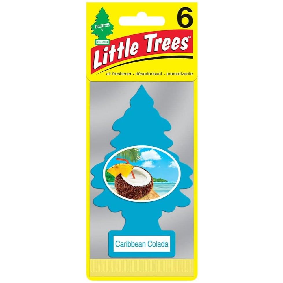 Little Trees U6P60324  Car Air Freshener Caribbean Colada Scent - 6 Trees per Package
