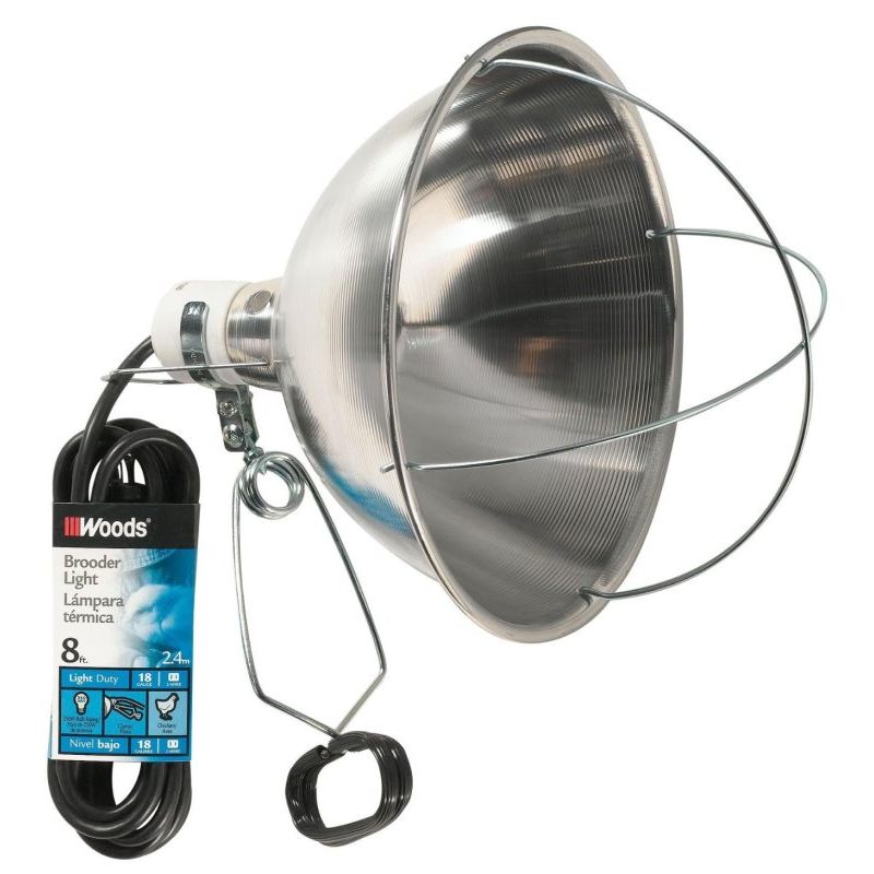Southwire 0167 10-1/2" Brooder Reflector Lamp with 8' Cord and Clamp