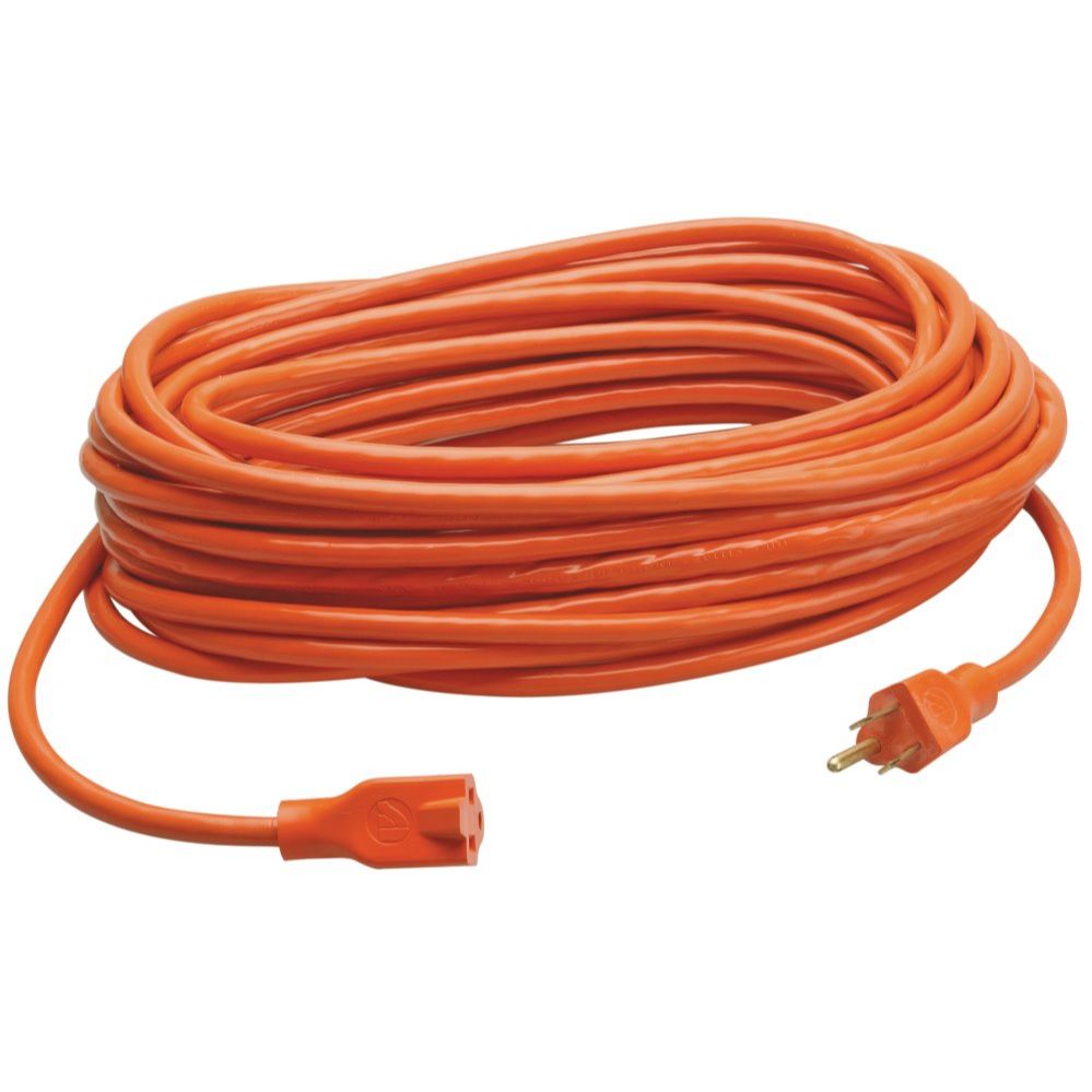 Southwire 02308  50' Vinyl Jacketed 16/3 SJTW Outdoor Extension Cord - Orange