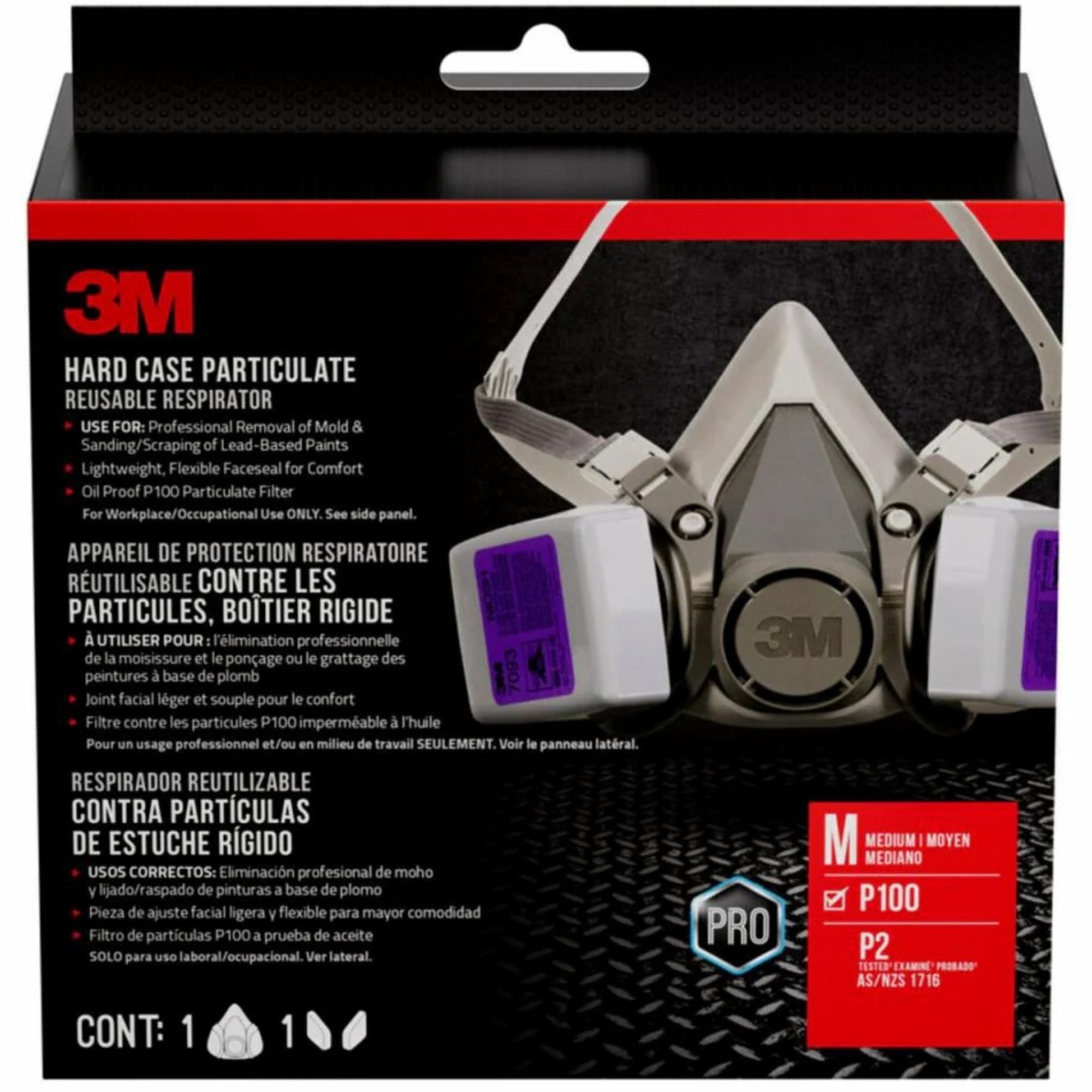 3M 62093  Performance Hard Case Particulate Reusable Respirator