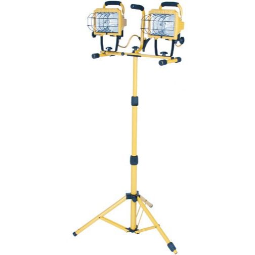 Southwire L-14SLED  1000 Watt Halogen 2-N-1 Twin Head Tripod Worklight