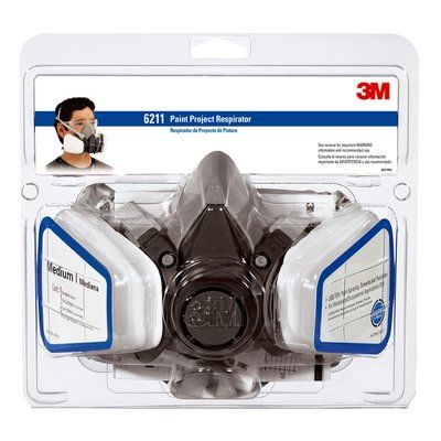 3M 6211PA1-A Paint Project Respirator 6000 Series - Medium 3M 6211PA1-A Paint Project Respirator 6000 Series - Medium