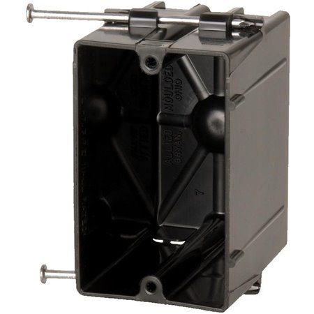 Allied Moulded P-201  Flexbox Single Gang Angled Nail Switch - Outlet Box