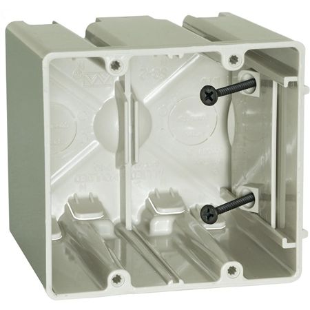 Allied Moulded SB-2  SliderBox 2 Gang Adjustable Outlet Box