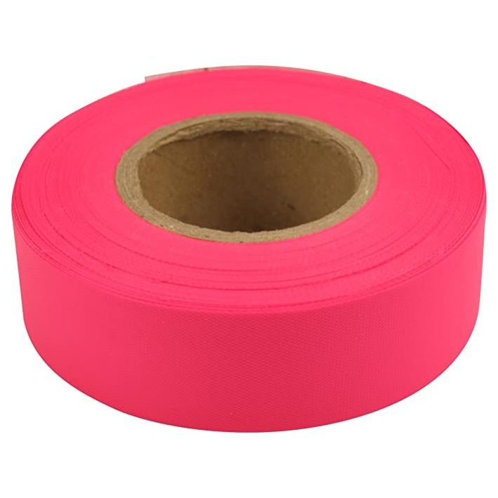 C.H. Hanson  17002  150' x 1-3/16" Flagging Tape - Fluorescent Red