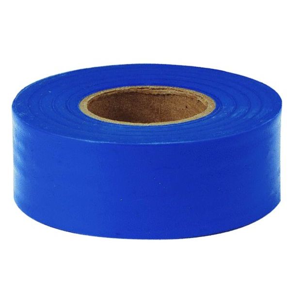C.H. Hanson 17023  300' x 1-3/16" Flagging Tape - Standard Blue
