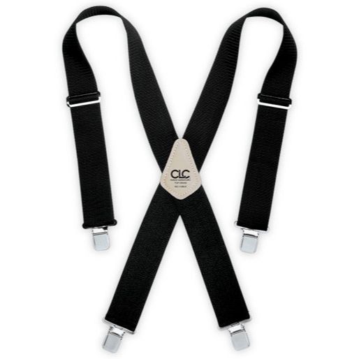 Custom Leathercraft 110BLK 2" Work Suspenders Black