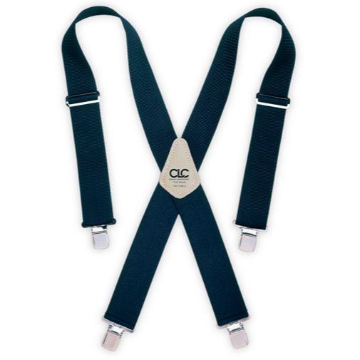 Custom Leathercraft 110BLU  2" Work Suspenders Blue