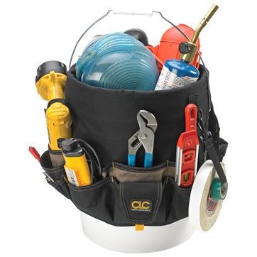 Custom Leathercraft 1119  48 Pocket Bucket Organizer