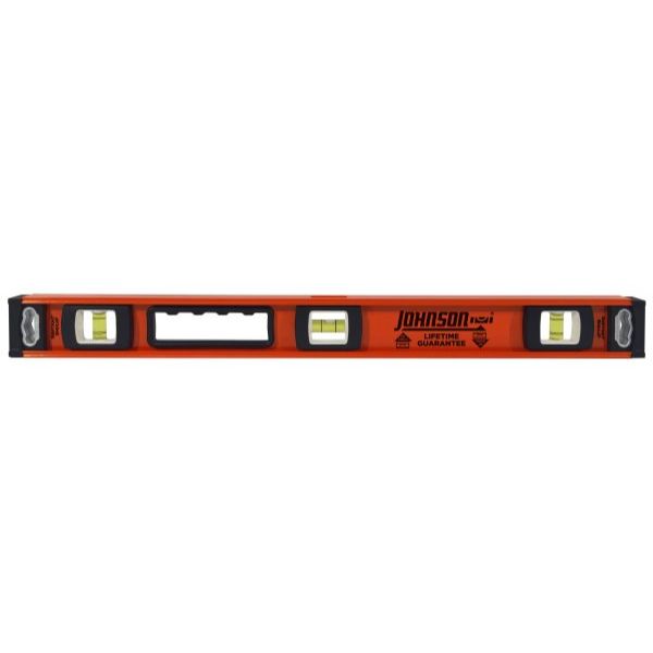 Johnson Level & Tool Manufacturing 1253-2400 24" Heavy Duty I-Beam Aluminum Level Johnson Level & Tool Manufacturing 1253-2400 24" Heavy Duty I-Beam Aluminum Level