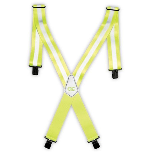 Custom Leathercraft 14110 Suspenders Heavy Duty Hi-Viz One Size 2" Width