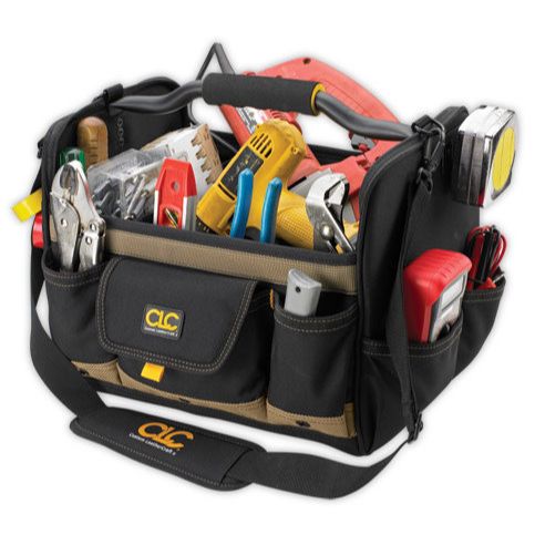 Custom Leathercraft 1578 21 Pocket 14" Open-Top Soft Sided Tool Box