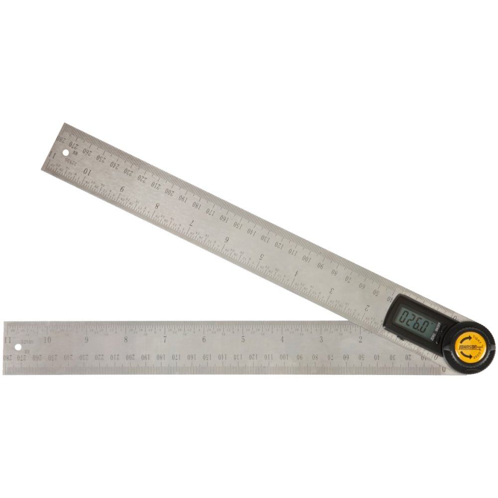Johnson Level & Tool Manufacturing 1888-1100 Digital 11" Angle Locator And Ruler Stainl Johnson Level & Tool Manufacturing 1888-1100 Digital 11" Angle Locator And Ruler Stainl