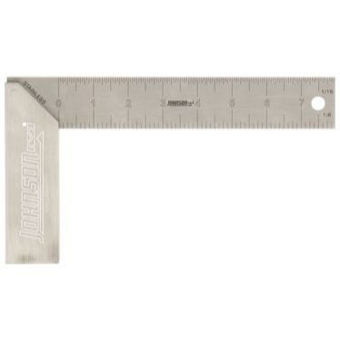 Johnson Level & Tool Manufacturing 1908-0800 8" Professional Aluminum Try Square Johnson Level & Tool Manufacturing 1908-0800 8" Professional Aluminum Try Square