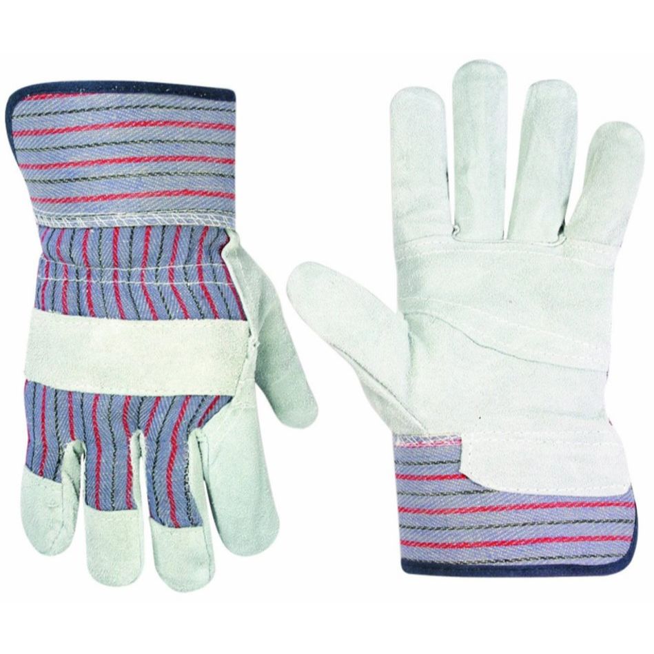 Custom Leathercraft 2046 Work Gloves with Safety Cuff and Wing Thumb, 1-Pair