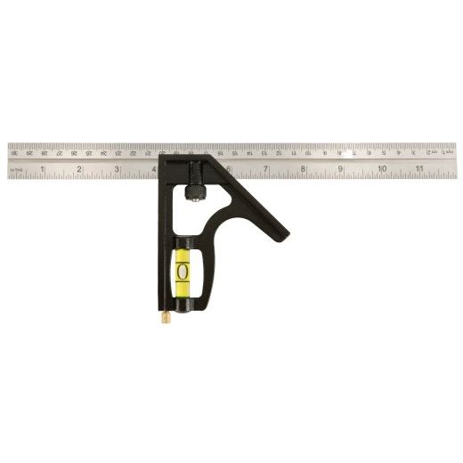 Johnson Level & Tool Manufacturing 400EM-S  Combo Square 12" Zinc Head Stainless Blade