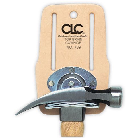 Custom Leathercraft 739  Top Grain Leather Steel Swinging Hammer Holder