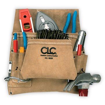 Custom Leathercraft I823X  8 Pocket Carpenter's Nail & Tool Bag