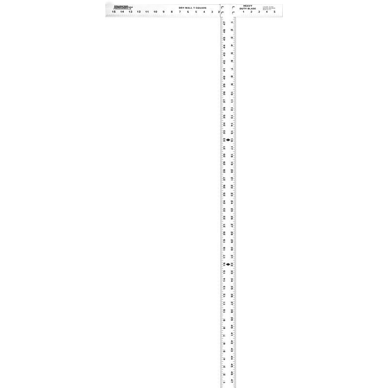 Johnson Level & Tool Manufacturing JTS48HD  48" Aluminum Drywall T-Square with Extra-Thick Blade