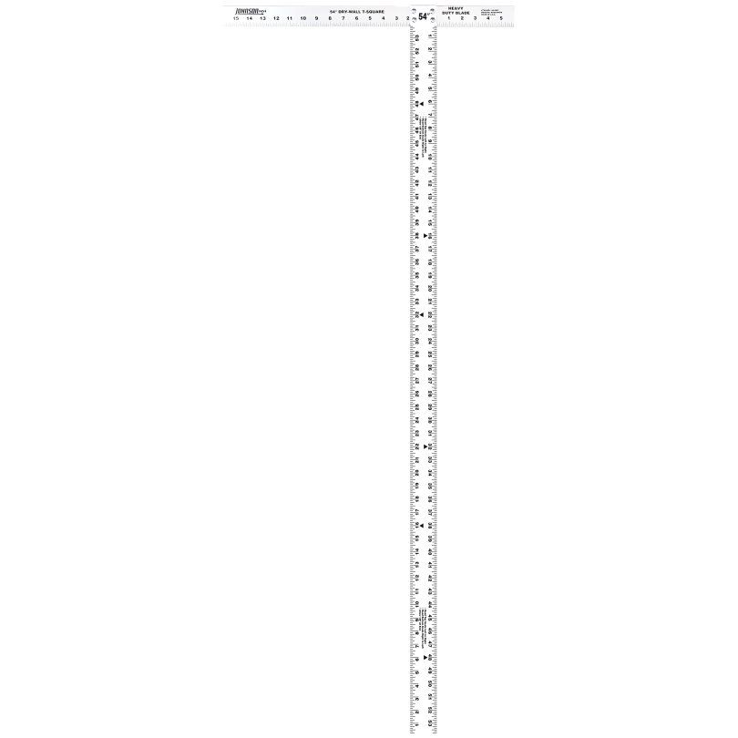 Johnson Level & Tool Manufacturing JTS54HD Pro Drywall 54" T-Square 3/16" Thick Alum Johnson Level & Tool Manufacturing JTS54HD Pro Drywall 54" T-Square 3/16" Thick Alum
