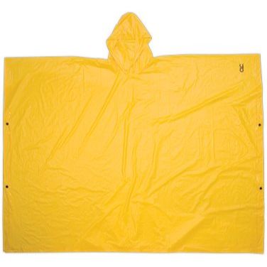 Custom Leathercraft R10410  Lightweight PVC Rain Poncho - Yellow