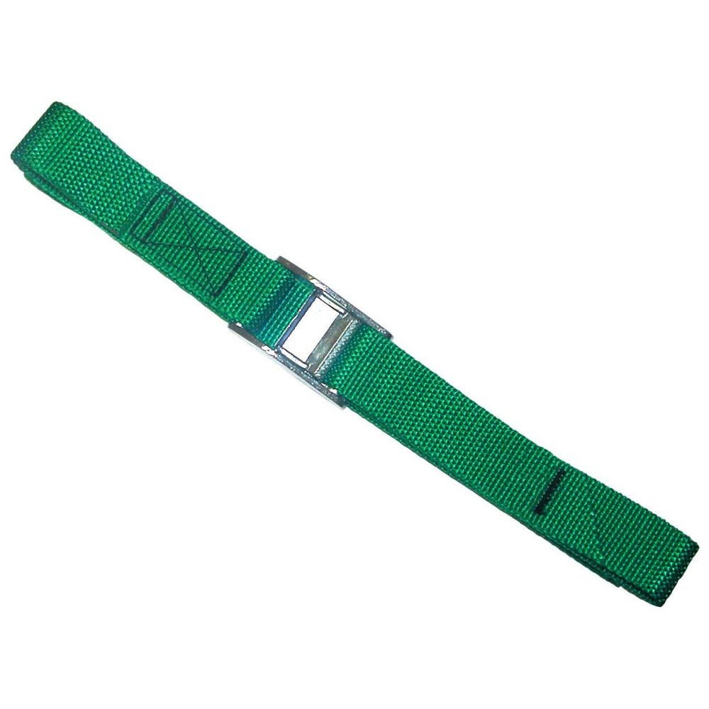 Custom Leathercraft WS06 6' Nylon Tie Down Web Strap w/Cam Buckle Green (Single)