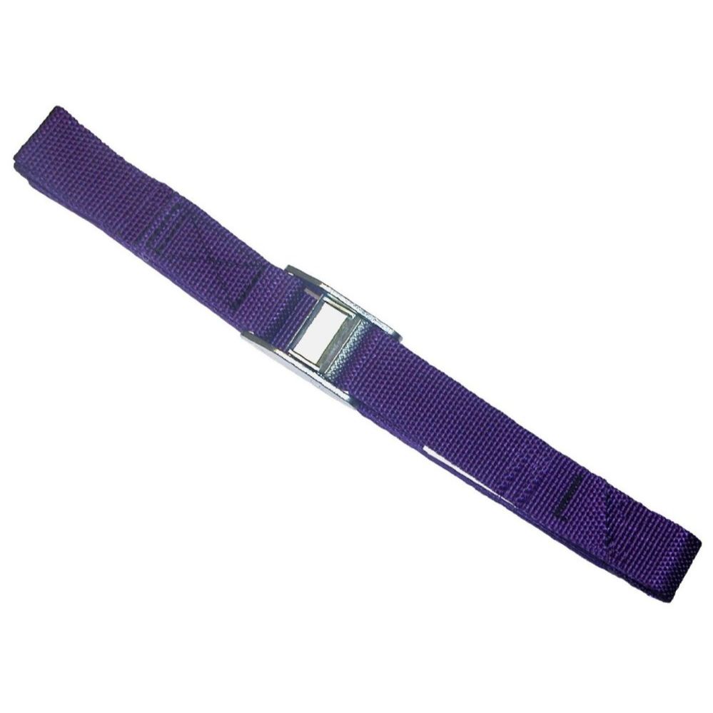 Custom Leathercraft WS08 8' Nylon Tie Down Web Strap w/Cam Buckle Purple (Single)