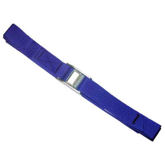 Custom Leathercraft WS10 10' Nylon Tie Down Web Strap w/Cam Buckle Blue (Single)