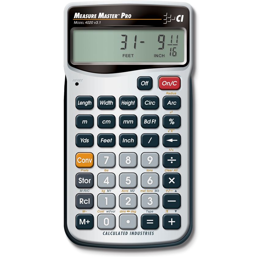 Caluculated Industries 4020 Measure Master Pro Feet-Inch-Fraction and Metric Dimensional Calculator Caluculated Industries 4020 Measure Master Pro Feet-Inch-Fraction and Metric Dimensional Calculator