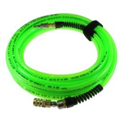 Coilhose Pneumatics PFX4100GS15XS  Flexeel Max Hose, 1/4" x 100', Industrial Interchange, Green