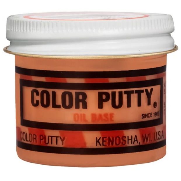 Color Putty 124  3.68oz Oil Based Wood Filler Putty - Redwood