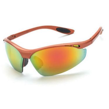 Crossfire 119  Talon Safety Glasses Red Mirror Lens -  Copper Frame