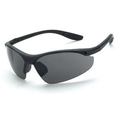 Crossfire 121  Talon Safety Glasses Smoke Lens - Matte Black Frame
