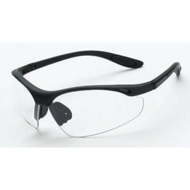 Crossfire 124  Talon Safety Glasses Clear Lens - Matte Black Frame
