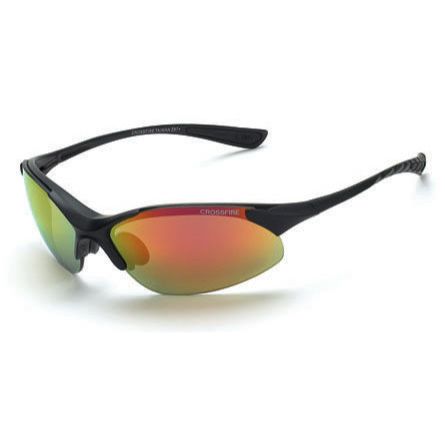 Crossfire 1528  Cobra Safety Glasses Red Mirror Lens - Matte Black Frame