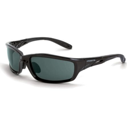 Crossfire 241  Infinity Safety Glasses Smoke Lens - Black Crystal Frame