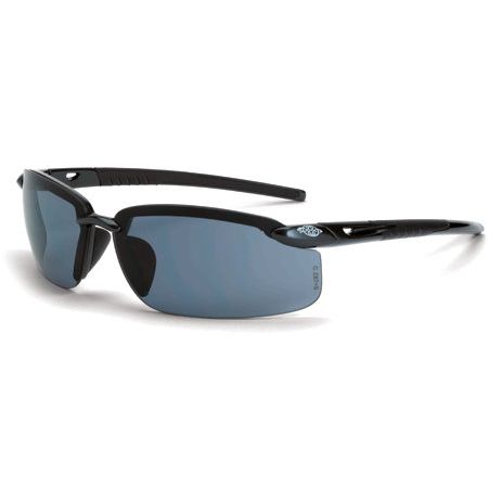 Crossfire 2961 ES5 Safety Glasses Smoke Lens - Pearl Black Frame