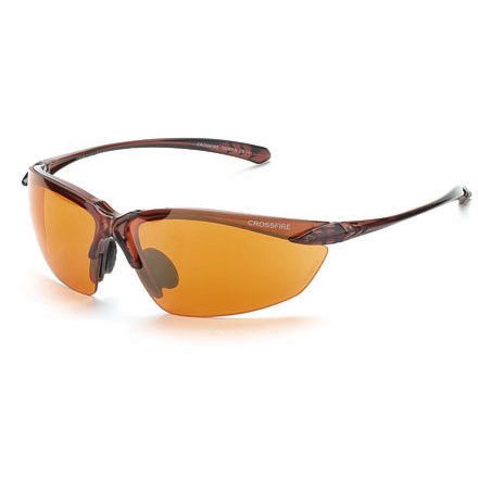 Crossfire 91116  Sniper Safety Glasses HD Copper Lens -  Crystal Brown Frame
