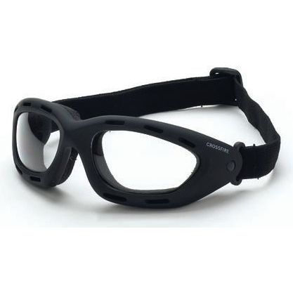 Crossfire 91351AF  Element Safety Goggles Clear Anti-fog Lens - Adjustable Elastic Strap