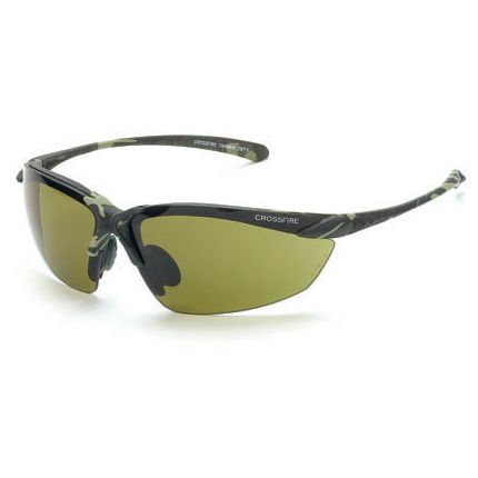Crossfire 91721  Sniper Safety Glasses HD Green Lens - Military Green Camo Frame