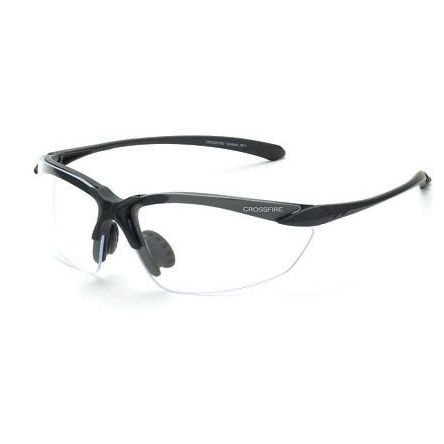 Crossfire 924  Sniper Safety Glasses Clear Lens - Matte Black Frame