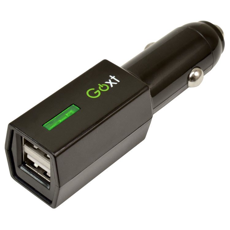 GO-XT 12V- 5V Dual USB Charger Plug (10710)