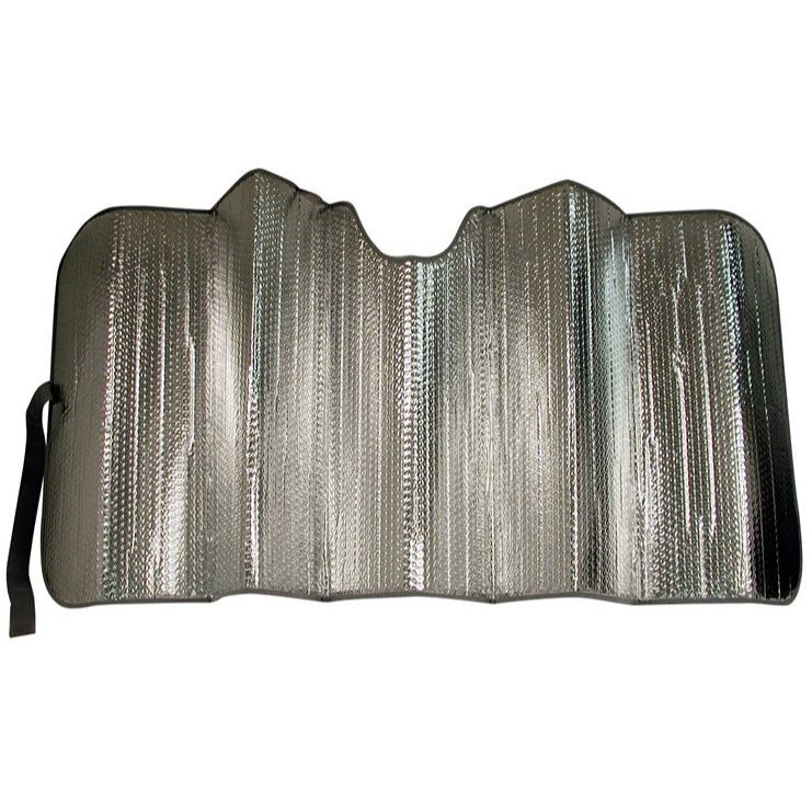 Custom Accessories Solar Shield 27 Inch x 67 Inch Silver Folding Sunshade (17935)