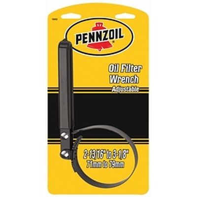 Custom Accessories 19402  Adjustable Oil Filter Wrench - Most 2-13/16" to 3-1/8" Filters