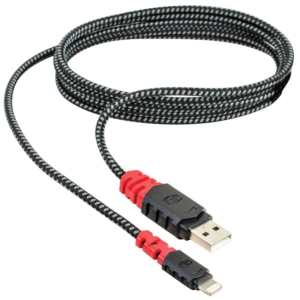 Tuff Tech 23396   6Ft Braided Heavy Duty Lightning USB Cable