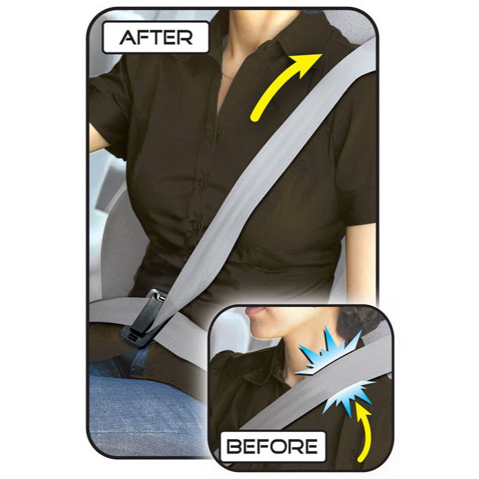 Custom Accessories 77300  Comfort Clips Seat Belt Adjusters - 2 per Package