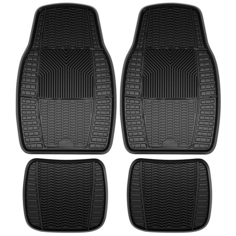 Armor All 78895  4 Piece Rubber Interior Floor Mat - Black