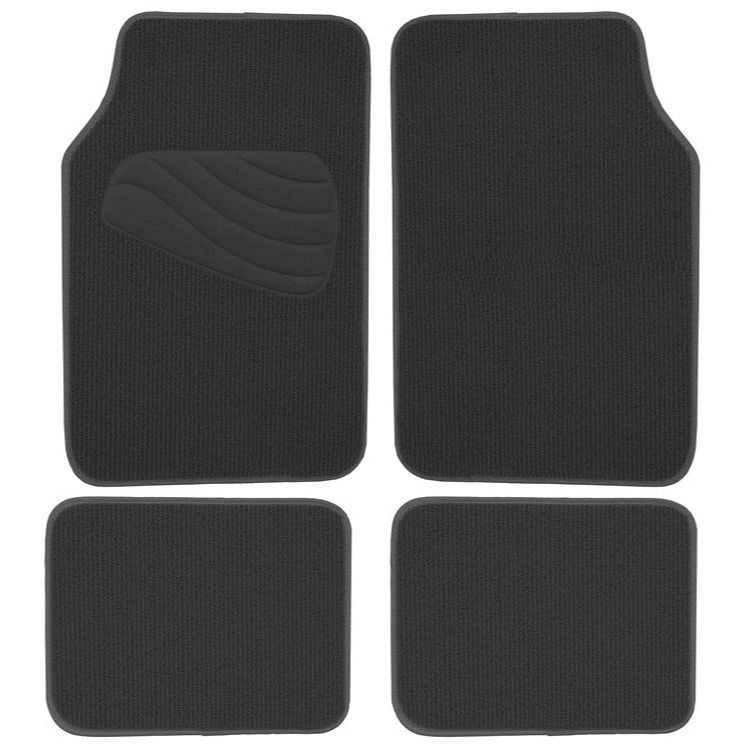 Armor All 78960  4 Piece Luxury Carpet Floor Mat - Black