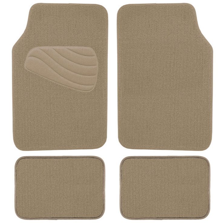Armor All 78962  4 Piece Luxury Carpet Floor Mat - Tan